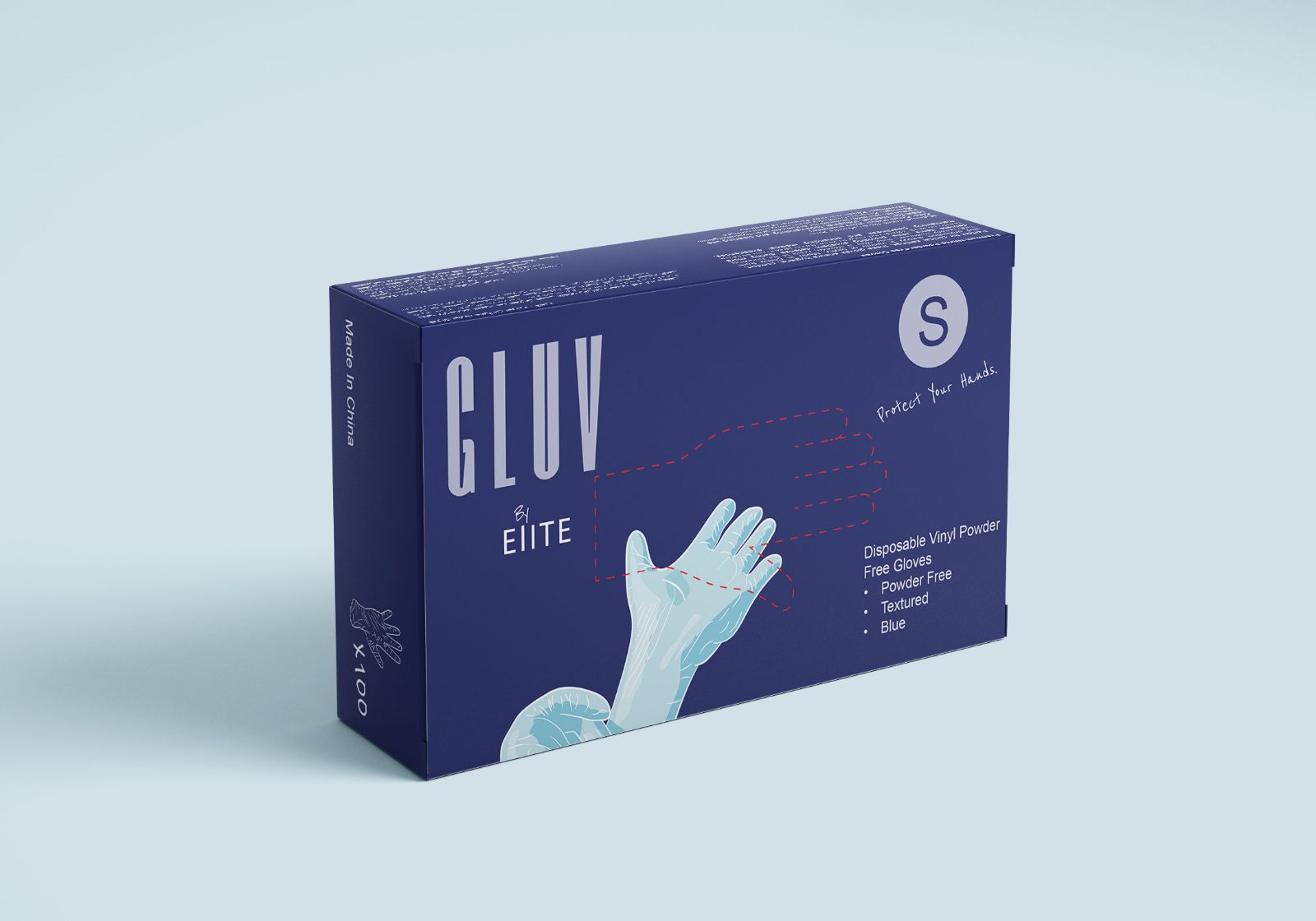 Blue nitrile </br> GlUV